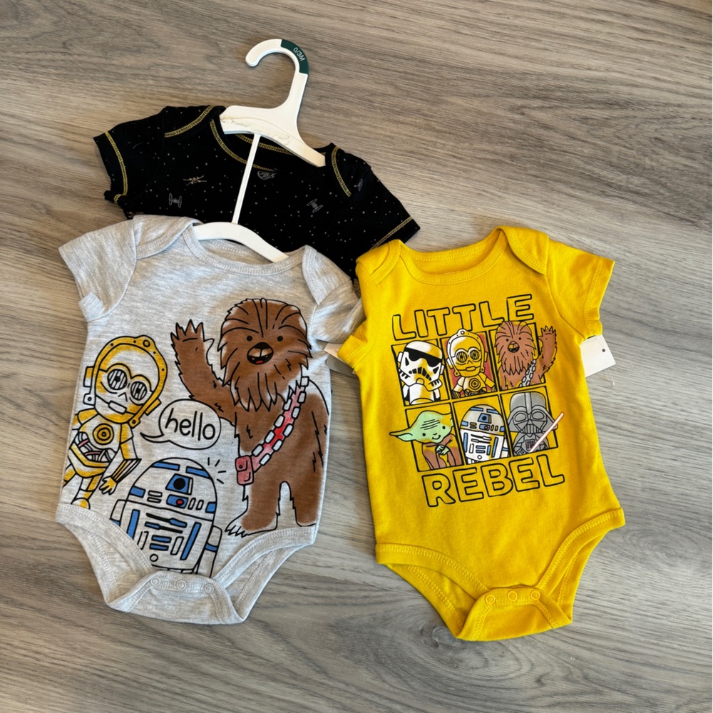 Star Wars baby onesies